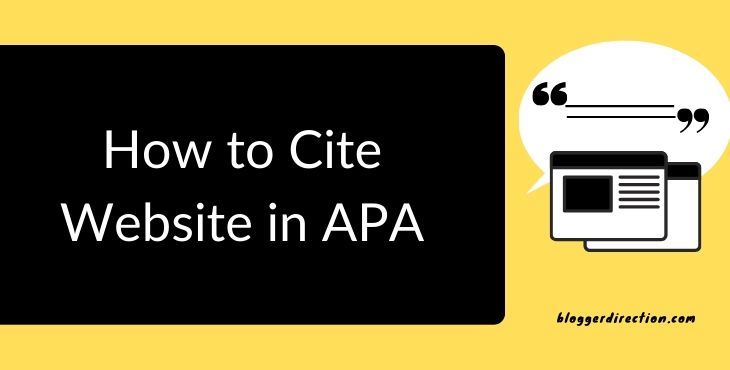 Cite website in APA